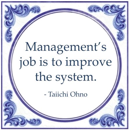 management job improve system quote taiichi ohno